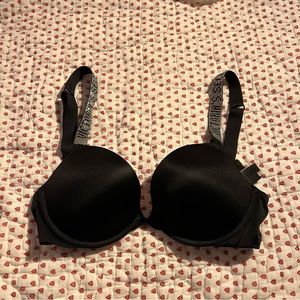 Victoria’s Secret Black Sparkly Push Up Bra